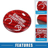 Ford Mustang (2015-2019) Red Engine Start Button Cover Trim