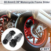 Make Model 1.1–1.3" Aluminum Alloy Motorcycle Slider Frame 2 x Screws, Titanium Tone