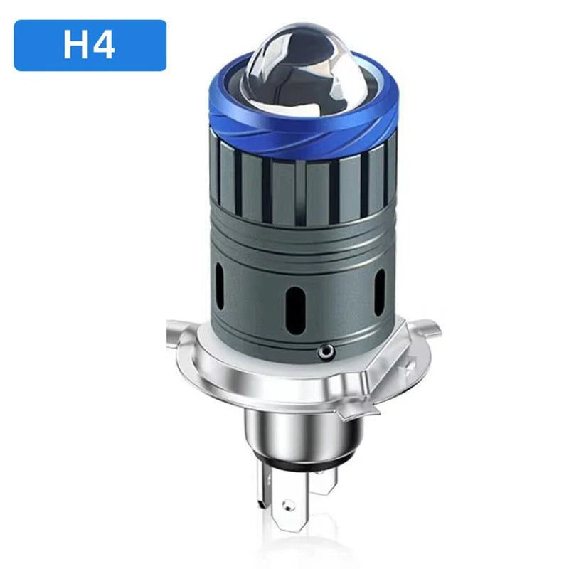 Motorcycle LED Headlight Lens Bulb H4 H6 BA20D