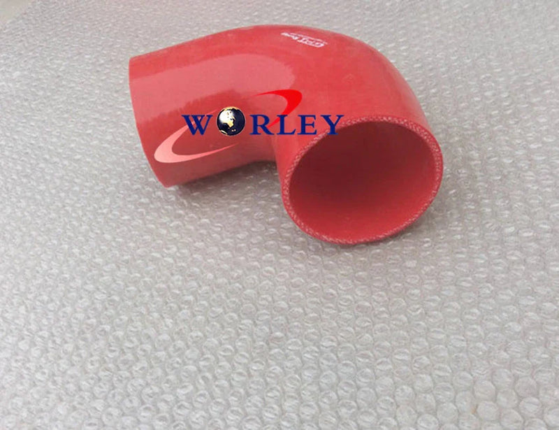 Radiator Pipe - BLACK 90 Degree 57mm Silicone Hose Elbow Bend