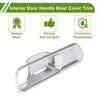 Toyota Land Cruiser Silver Tone Interior Door Handle Bowl Cover Trim (2008-2021)
