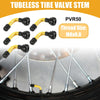 Cars Motorcycles Gold Tone 5 Pcs PVR50 Tubeless Tire Valve Universal