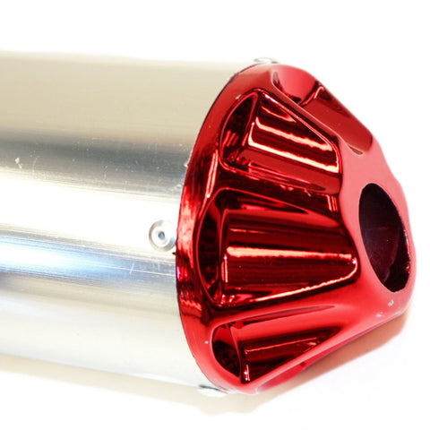 90cc 110cc 125cc 140cc PIT PRO Dirt Bike RED Exhaust Pipe Muffler System