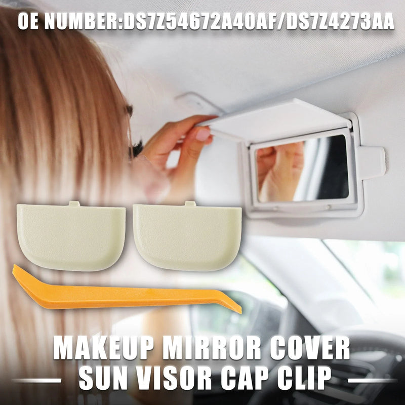 Ford Edge Makeup Mirror Cover Sun Visor Cap Clip (2015-2023)