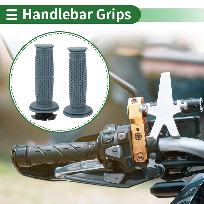 Motorcycle Handlebar Grips / 7/8" 22mm / Cover Kit TPU Gray Blue