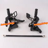 Yamaha YZF R6 (2003-2005) Black CNC Motorcycle Rearsets Footpegs