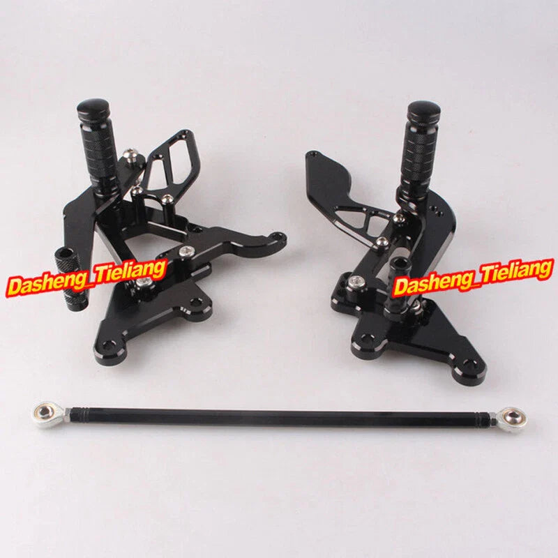 Yamaha YZF R6 (2003-2005) Black CNC Motorcycle Rearsets Footpegs