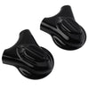 Harley Heritage Softail Black Rear Swingarm Axle Covers (2008-2017)