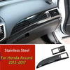 Honda Accord Brushed Black Front Air Outlet Frame Cover Trim (2013–2017)