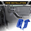 Jeep Wrangler JL JLU (2018-2024) Blue Rear Door Latch Lock Cover Trim
