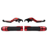 Kawasaki Z900RS Red Extendable Brake Clutch Levers & Handlebar Grips (2018-2023)