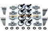 Yamaha Honda Anneau en D 8x Noir dzus Attaches Tête de Fourche Moto Kit