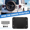 Jeep Wrangler Tailgate Vent Spare Tire Carrier Delete Plate (2007-2018)