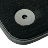 Audi A6 C6 Avant (2004-2008) with Carbon - 2 x Mats Black Floor Mats