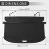 Honda HR-V 2015-2022 Rear Trunk Gloss Black Retractable Cargo Cover