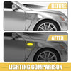 Toyota Yaris Pair Front LED Side Marker Light Black Amber