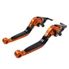 Honda CBR1000RR, CB1000R Orange Extendable Brake Clutch Levers (2004-2016)