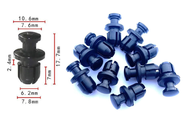 Honda 10x 8mm Bodywork Fairing Clips Plastic Rivets
