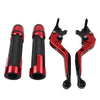 Yamaha FJR XJR 1300 Red Brake Clutch Lever Handlebar Grip Set (2001-2023)