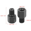 Motorcycle 2 x 8mm RH to 10mm RH Black Rearview Mirror Adapter Bolt Screw