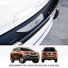Isuzu MUX Rear Bumper Step Protector Scratch Guard Plate Chrome (2012-2016)