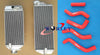 Suzuki RMZ250 Aluminum Radiator + Red Hose (2007-2009)
