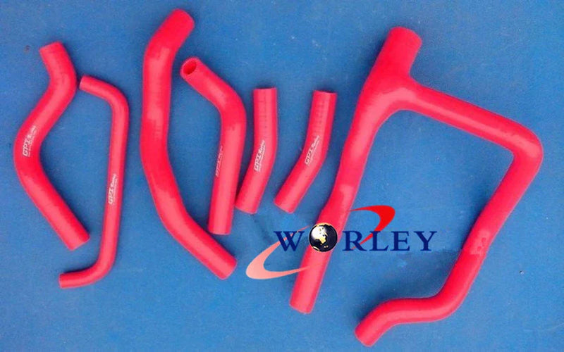 Honda XRV750 Africa Twin Red Silicone Radiator Hose (1990-2003)