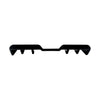 Subaru WRX STI Rear Bumper Diffuser Lip Kit (2015-2021)