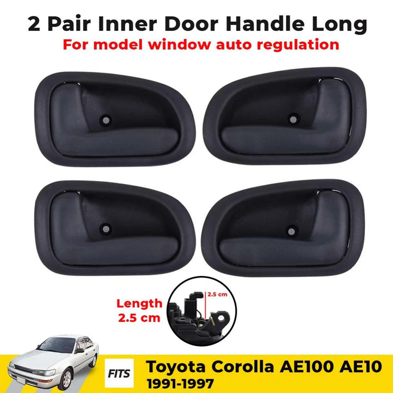 Interior Door Handle Set 4 Fits Toyota Corolla AE100 AE101 4D 1991-97 D10
