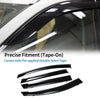 Ford Edge 2015 Side Window Vent Visors Tape-On Black Window Deflectors