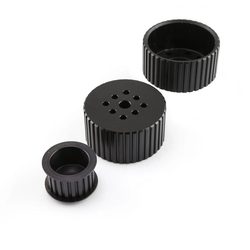 Black Gilmer Crank Alternator & Water Pump Pulleys