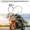 Motorcycle Arc Aluminum Motorcycle Hanging Hook Hexagon Wrench Silver Tone