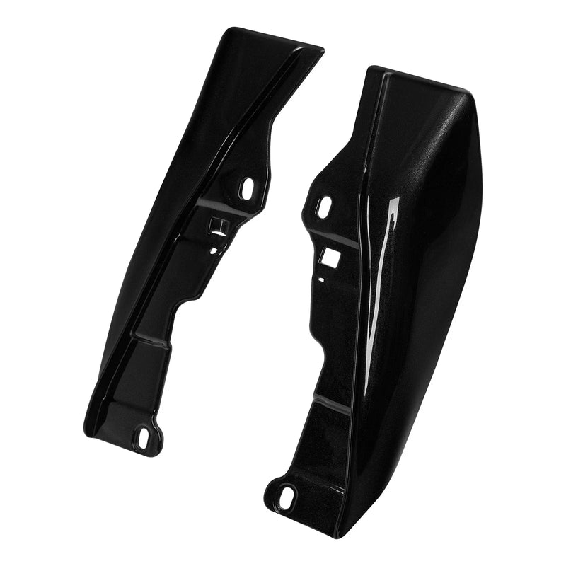 Harley Touring Street Glide (2009-2023) Black Mid Frame Air Deflectors