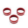 Subaru Forester XV Crosstrek WRX STi Red AC Climate Control Knob Ring Covers (2014-2021)