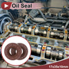 Make Model Oil Seal 17x35x10mm 2 x Seal Ring FKM Rubber Brown