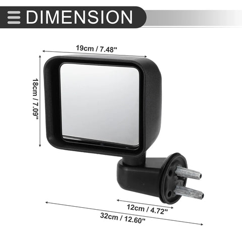 Jeep Wrangler 2007-2017 Tow Mirrors (2 x)