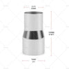Car 2" to 3" Steel Exhaust Tube Pipe Connector Adapter
