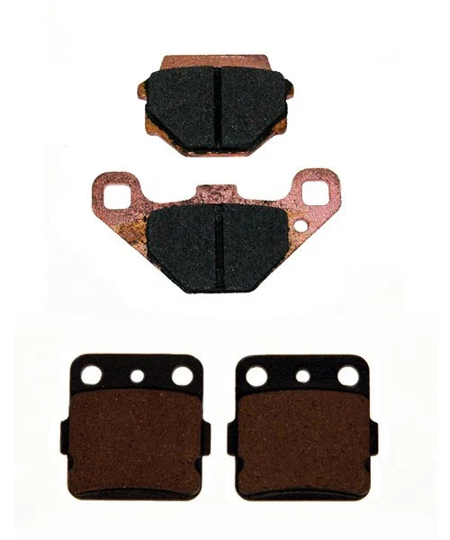 Kawasaki Tecate 250 3Wheeler Front & Rear Semimetallic Brake Pads 2x (1987)