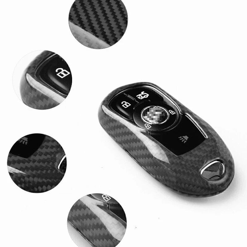 Buick GL8 (2020-2023) - Black Carbon Fiber Shell Kit Key Cover Case