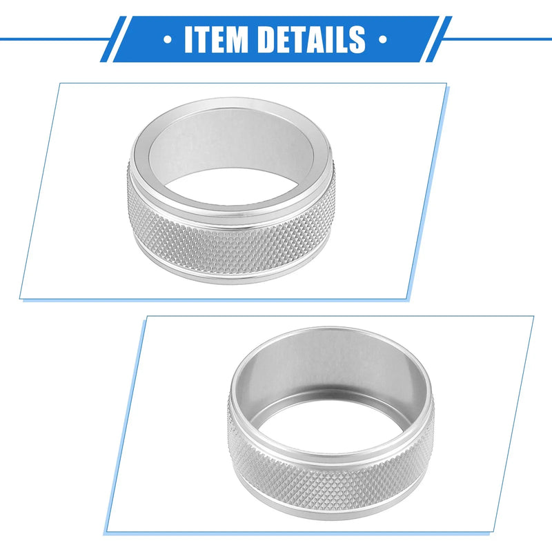 Toyota Camry (2021-2023) Silver Tone AC Climate Control Knob Rings