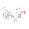 Toyota Land Cruiser Double Cab GRJ79 HZJ79 KZJ77 VDJ76 Front Door Weatherstrip
