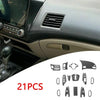 Civic 3D Carbon Fiber Pattern Car Interior Decals Trim (2006–2011)