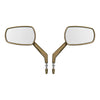 Harley Touring Electra Road King Glide Gold Rear-View Mirrors (1982-2024)