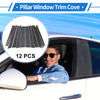 Land Rover Range 12 Pcs Carbon Fiber Door Pillar Window Trim