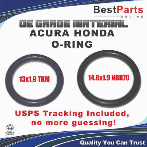 Acura Honda 2 x Power Steering Pump Inlet & Outlet O-Ring Seals