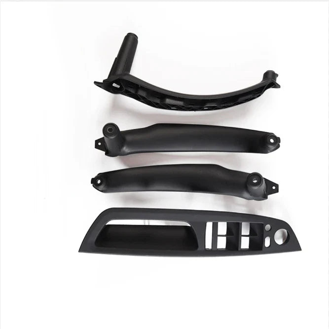 BMW E70 X5 E71 E76 4x Inside Door Pull Handle Switch Panel Trim (2008-2013)