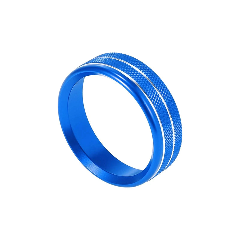 Ford F150 XLT (2015-2019) Blue 4 x Air Conditioner Knob Ring Covers