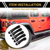 Jeep Wrangler JL JLU (2018-2022) Black Door Tailgate Handle Cover