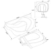Harley CVO Street Glide Driver & Passenger Seats & Rider Backrest (2009-2023)