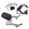 Honda Shadow VT750 C2 VT400 1997-2003 Black & Silver Sissy Bar Backrest